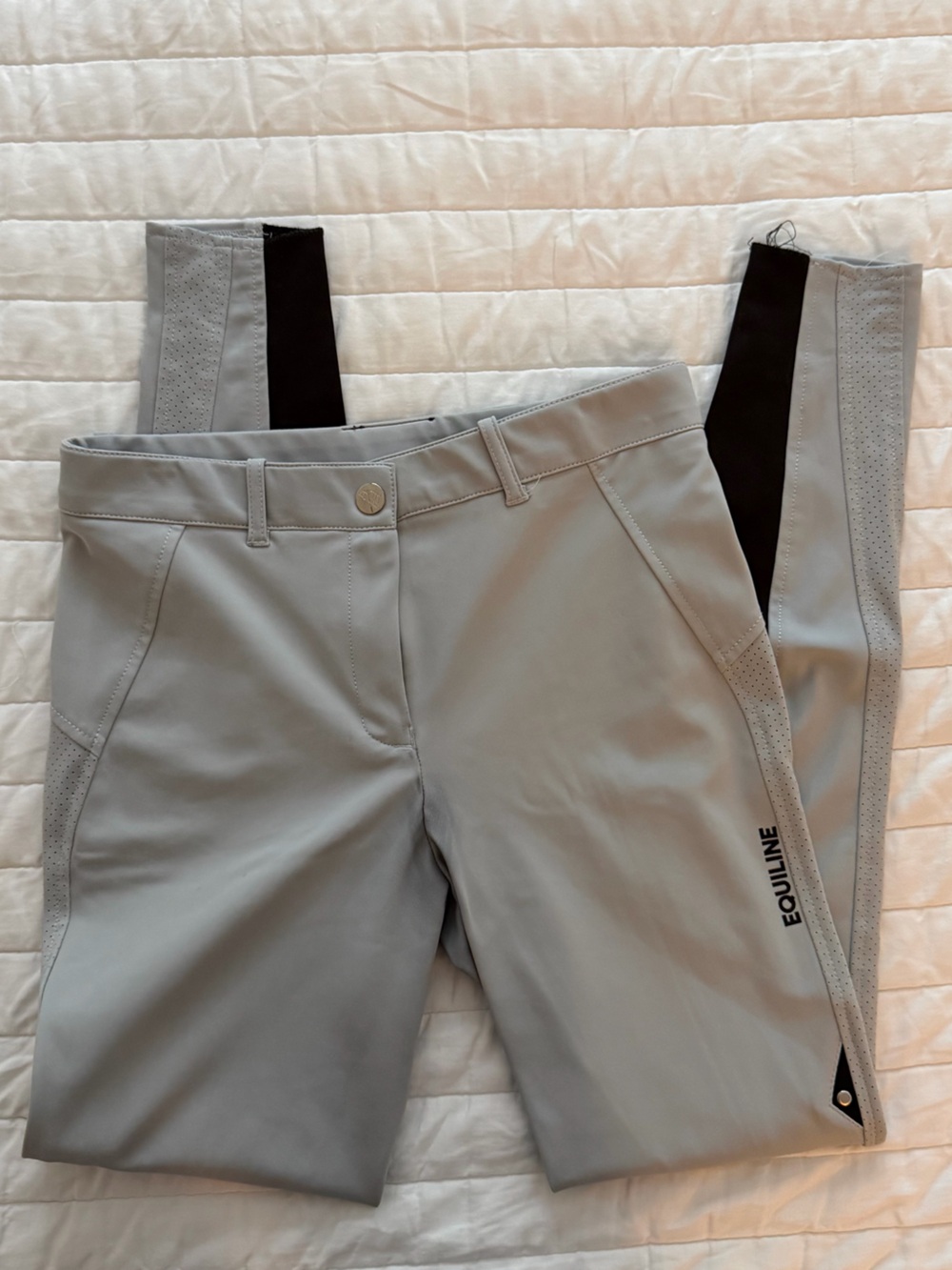 Equiline Ladies Cianne B-Move Light Weight Breeches (Ice, 46/US 30)